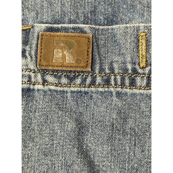 Wrangler Jean Jacket Mens Large Riggs Workwear Button Up Long Sleeve Denim Blue - Picture 8 of 10